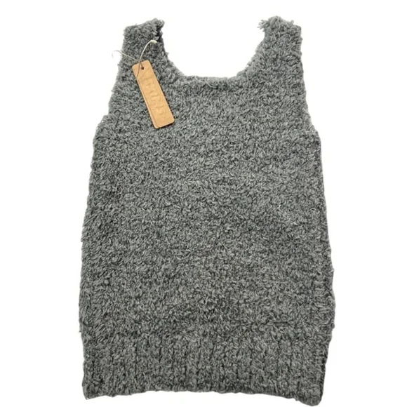 SKIMS Cozy Knit Tank Top Smoke Dusk Girls 2T/3T - Picture 3 of 6